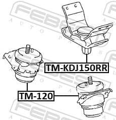 Mounting, engine TM-KDJ150RR - image 2