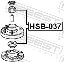 Spacer Tube, shock absorber HSB-037 - image 2