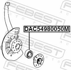 Wheel Bearing DAC54980050M - image 2