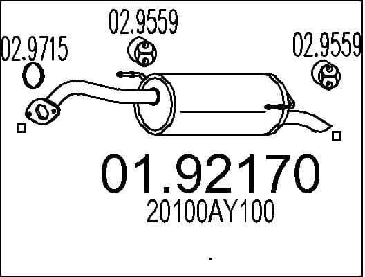 Rear Muffler 01.92170