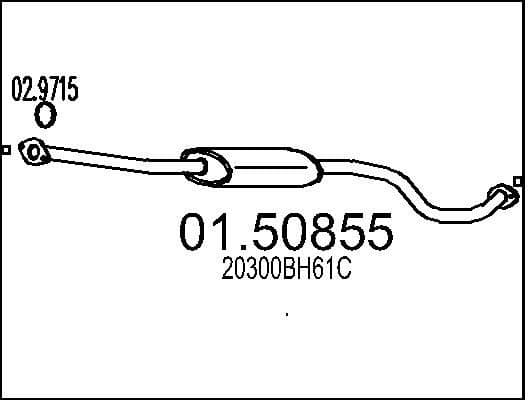 Centre Muffler 01.50855