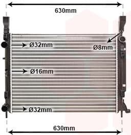 Radiator, engine cooling 43002469