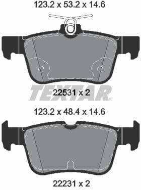 Brake Pad Set, disc brake Q+ 2253105