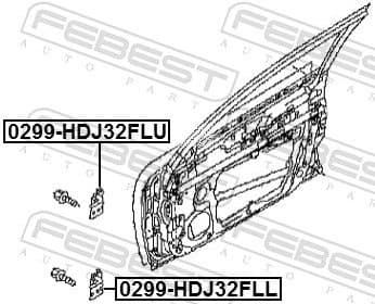 Door Hinge 0299-HDJ32FLL - image 2