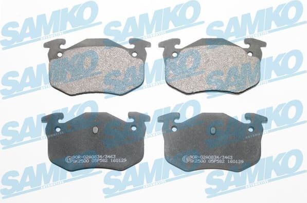 Brake Pad Set, disc brake 5SP582