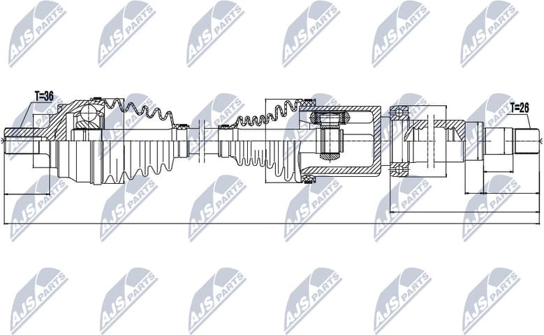 Drive Shaft NPW-VV-065