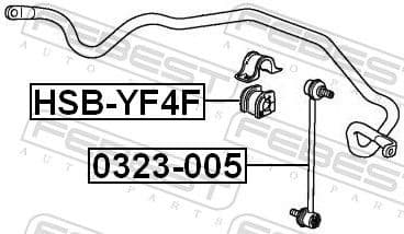 Mounting, stabiliser bar HSB-YF4F - image 2