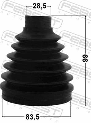 Bellow, drive shaft 0415P-V97 - image 2