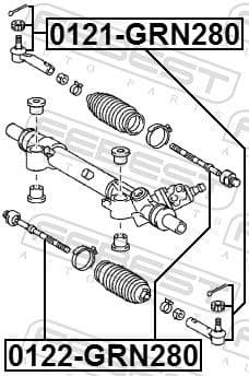 Tie Rod End 0121-GRN280 - image 2