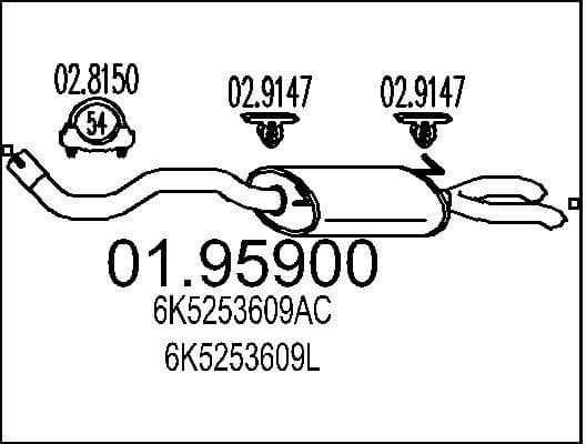 Rear Muffler 01.95900