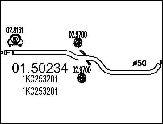 Centre Muffler 01.50234