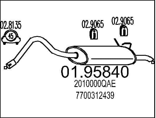 Rear Muffler 01.95840