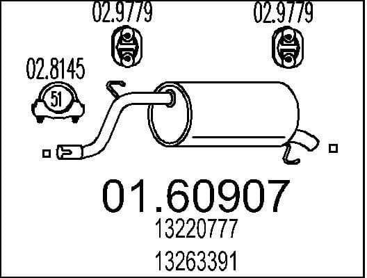 Rear Muffler 01.60907