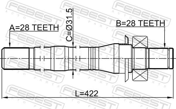 Drive Shaft 2212-SORXM - image 2