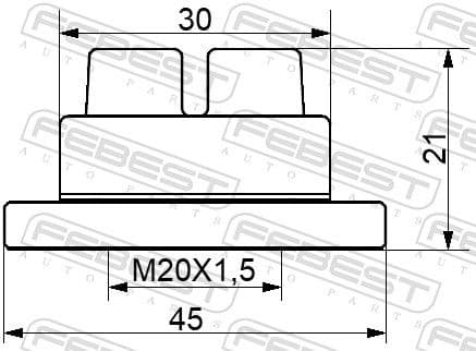 Nut, wheel hub 0598-NHUB02 - image 2