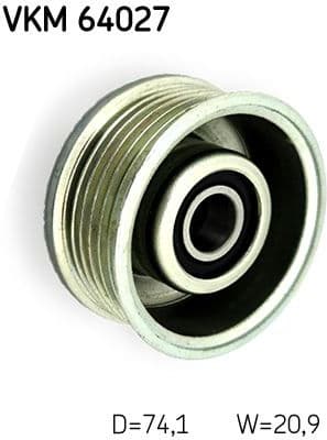 Deflection/Guide Pulley, V-ribbed belt VKM64027 - image 2