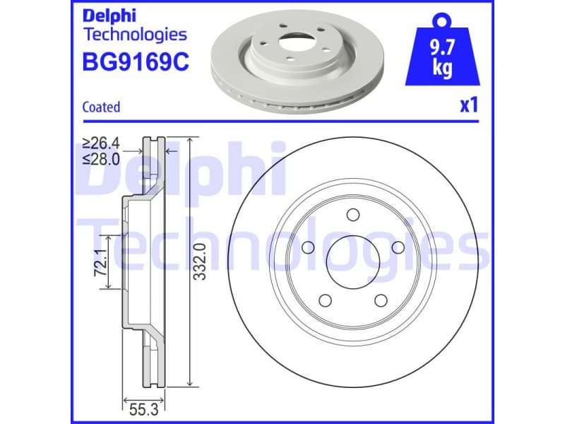 Brake Disc BG9169C