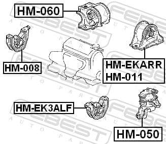 Mounting, engine HM-008 - image 2