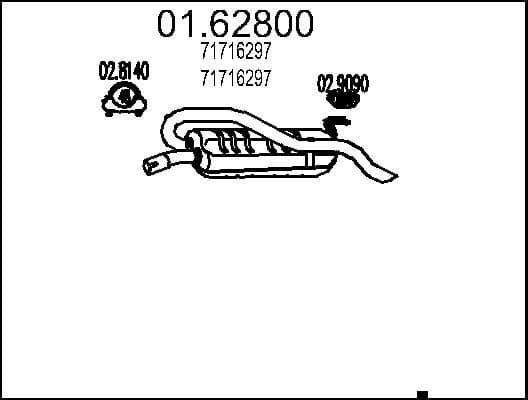 Rear Muffler 01.62800