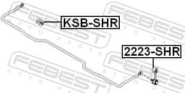 Mounting, stabiliser bar KSB-SHR - image 2
