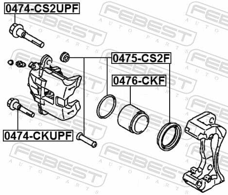 Repair Kit, brake caliper 0475-CS2F