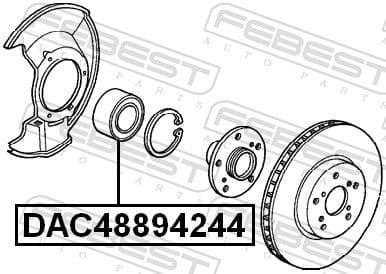 Wheel Bearing DAC48894244 - image 2