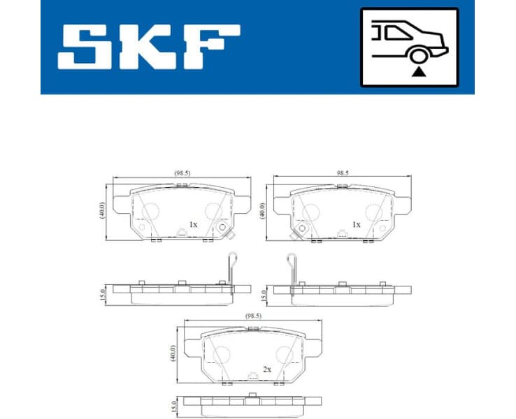 Brake Pad Set, disc brake VKBP90192A