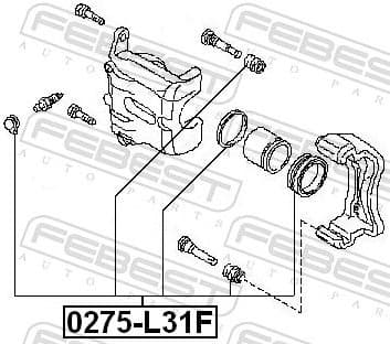 Repair Kit, brake caliper 0275-L31F