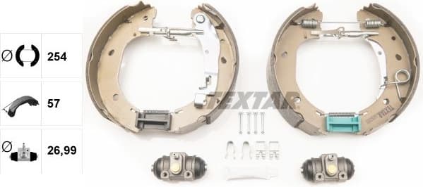 Brake Shoe Set Shoe Kit Pro 84060900