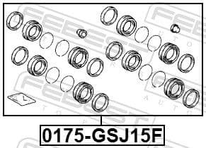Repair Kit, brake caliper 0175-GSJ15F - image 2