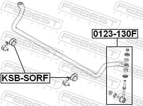 Mounting, stabiliser bar KSB-SORF - image 2