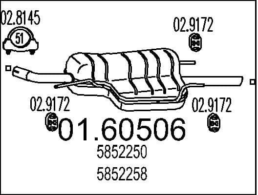Rear Muffler 01.60506