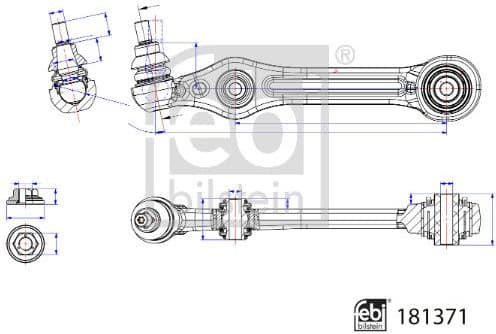 Control/Trailing Arm, wheel suspension 181371