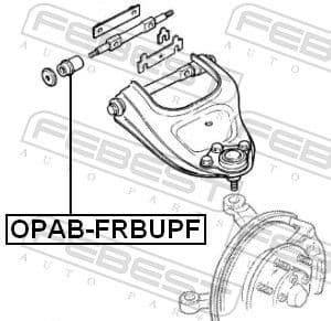 Mounting, control/trailing arm OPAB-FRBUPF - image 2