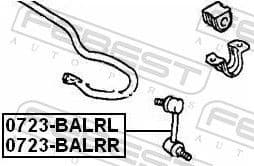 Link/Coupling Rod, stabiliser bar 0723-BALRR