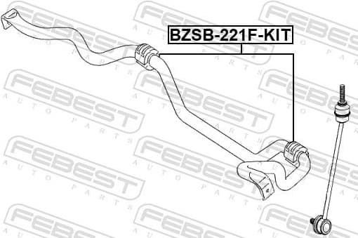 Repair Kit, stabiliser bush BZSB-221F-KIT - image 2