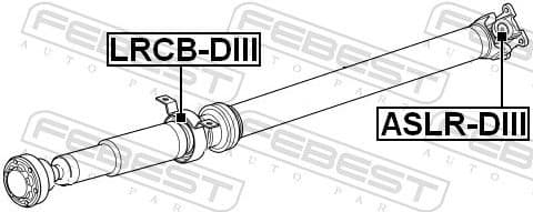 Bearing, propshaft centre bearing LRCB-DIII - image 2