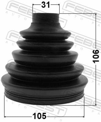 Bellow, drive shaft 0217P-R51R - image 2
