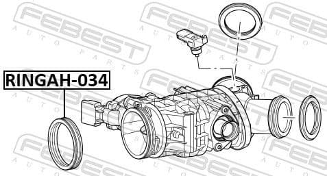 Gasket, throttle body RINGAH-034 - image 2