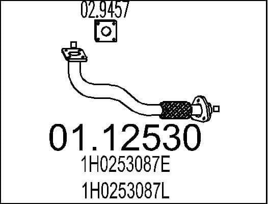 Exhaust Pipe 01.12530