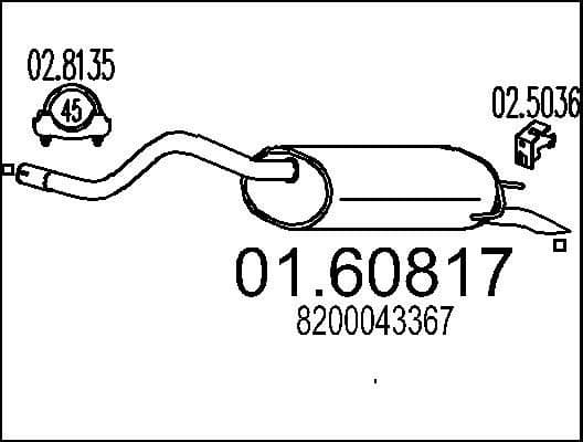 Rear Muffler 01.60817