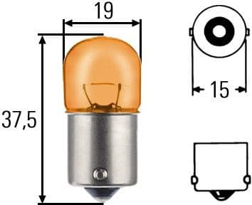 Bulb, direction indicator STANDARD 8GA 002 071-051