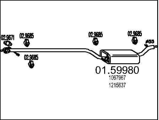 Centre Muffler 01.59980