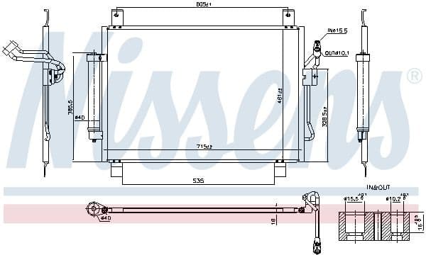 Condenser, air conditioning ** FIRST FIT ** 940836