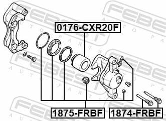 Repair Kit, brake caliper 1875-FRBF - image 2
