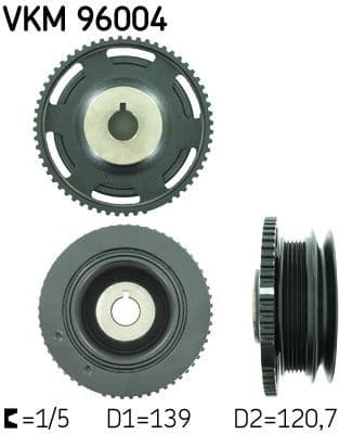 Belt Pulley, crankshaft VKM 96004 - image 2