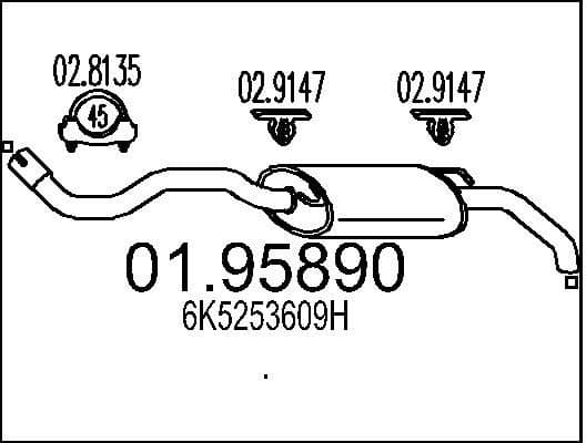 Rear Muffler 01.95890