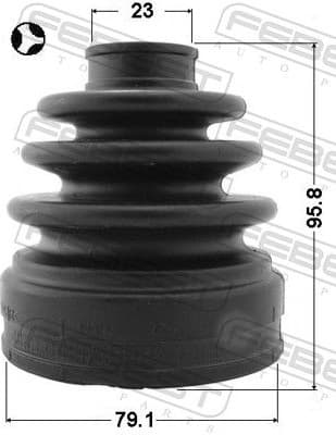 Bellow Kit, drive shaft 0215-L32T - image 2