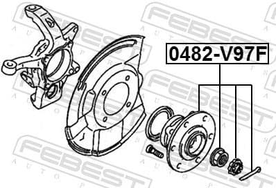 Wheel Hub 0482-V97F - image 2