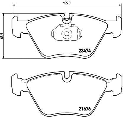 Brake Pad Set, disc brake PRIME LINE P 06 042